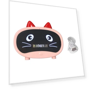 Mini Cartoon Speaker with Cat Ears Design — Alarm, Tooarts