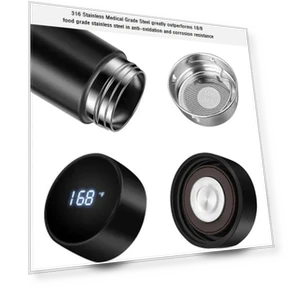 Smart Temperature Display Vacuum Insulated Cup — Beverage Warmers, Home Furnishing Department Mall