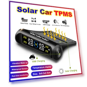 Solar Powered TPMS Car Tire Pressure Monitoring System — TPMS Sensor Replacements, Homeware Essentials