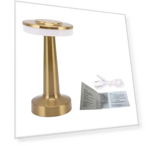 Vintage Metal USB Rechargeable Touch Desk Lamp — Desk & Table Lighting, GoolRC