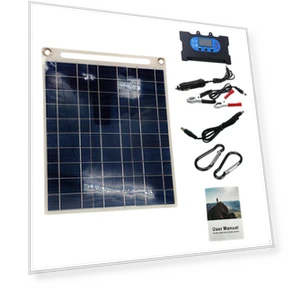 Solar Panel with Charge Controller — Solar & Wind Power, Topmartbuy