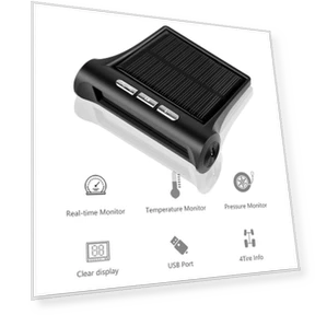 Solar Powered Wireless Car Tire Pressure Monitoring System — TPMS Sensor Replacements, Cars Auto Home