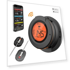 Wireless BBQ Remote Thermometer — Grill Thermometers, DC-HOME-4