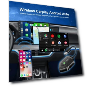 Wireless CarPlay Android Auto Adapter Smart Mini Box — Navigation & GPS Accessories, Auto Launcher