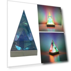 Pyramid Acrylic Lamp — Overhead Lighting, Fashion Jelewery
