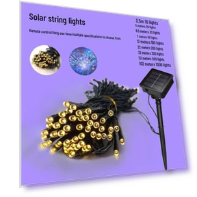 Waterproof Outdoor Solar LED Christmas Lights — Lighted Displays, AI Supermarket