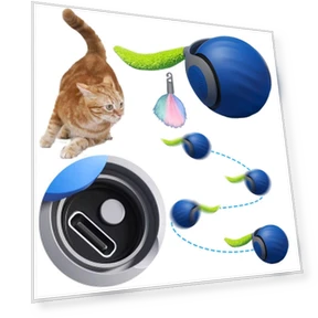 Automatic Moving Cat Toy Ball — Cat Playthings, Chic Home