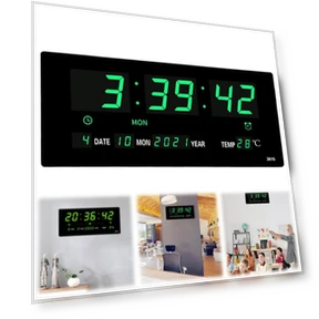 Digital Alarm Clock with Large Display — Clocks, Chic Home