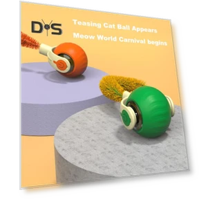 Interactive Cat Toy Ball — Cat Playthings, Kitty Cat House