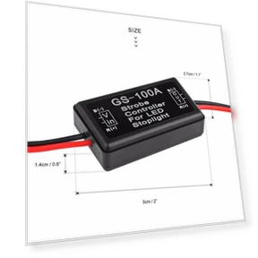 LED Strobe Brake Light Flash Controller Module — Vehicle Safety Signals, Fanwan