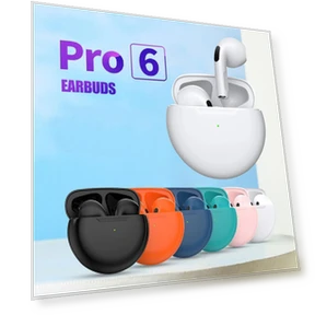 Pro 6 TWS Wireless Earbuds — Wearable Accessories, VITA Dogdog Smartwear