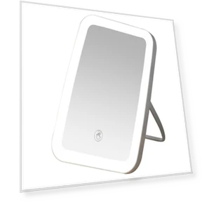 Rechargeable Foldable Portable Touch LED Makeup Mirror — Compact & Travel, CosyHome