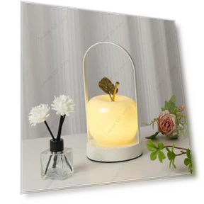 Rechargeable LED Desk Lamp in Apple Shape — Creative Lighting Solutions, Chic Home