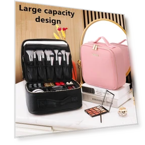 Smart LED Cosmetic Bag with Mirror — Cosmetic Cases, JingYou-home