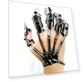 Adjustable Bionic Robot Hand with Mechanical Armor Rings — Wearable Accessories, SwiftNex