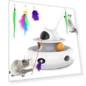 Interactive Cat Toy 4-in-1 — Cat Playthings, Smart Pet Supplies