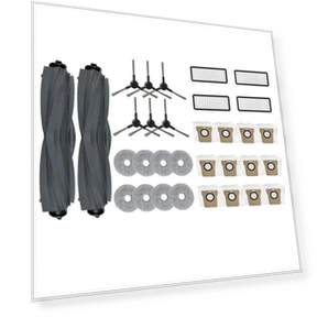 Main Side Brush, HEPA Filter, Mop Cloth, Dust Bag Replacement Accessories Kit — Parts & Accessories, Modern Home Furnishing