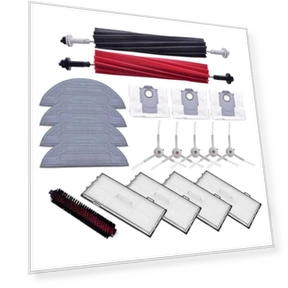 Replacement Side Brush, HEPA Filter, Mop Cloth, Dust Bag — Parts & Accessories, Modern Home Furnishing