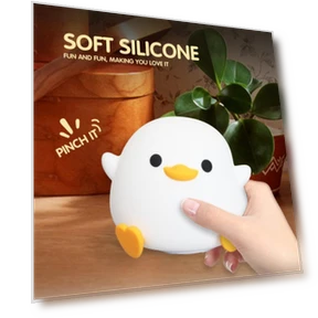 Silicone Night Light Duck with Timer — Night Lights, DC-HOME Textile