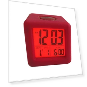 Silicone Square Alarm Clock — Alarms & Clocks, DC-HOME Textile