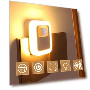 Smart LED Night Light with Motion and Sound Sensor — Night Lights, DC-HOME Textile