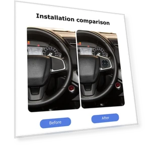 Wireless Steering Wheel Control Smart Multimedia Button — Keyless Entry, Rustic Elegance House