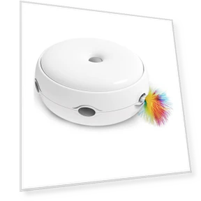 Interactive Smart Electric Cat Feather Turntable Toy — Cat Playthings, KONNWEI