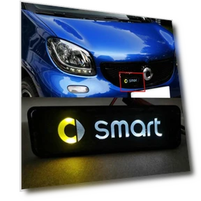 LED Emblem for Smart Car — Badges & Emblems