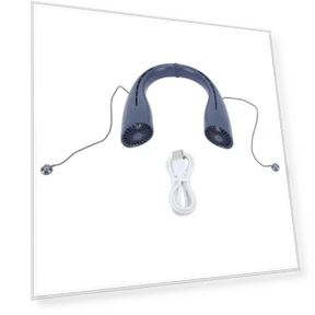 Neck Bluetooth Fan with Headphones — Portable Cooling Solutions, Vestidos