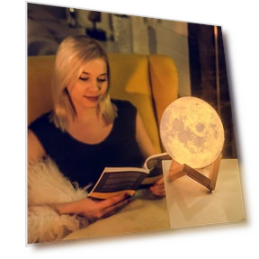 3D Moon Lamp — Creative Lighting Solutions, Navya Krafts