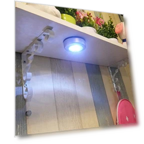 Mini Wireless 3-LED Touch Lamp — Lighting Accessories, Home Whispers