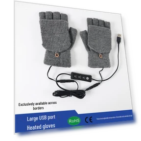 Plush Heated Fingerless Gloves — Gloves, FluxZone