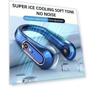Rechargeable Neck Wearable Fan — Portable Cooling Solutions, Home Whispers