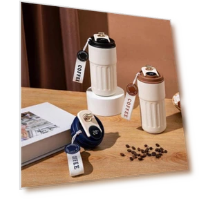 Smart Thermo Mug with LCD Display — Beverage Warmers, Pinmanlong