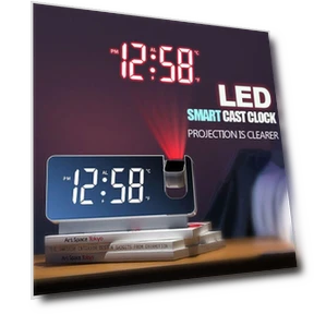 180° Rotating Projector Alarm Clock — Alarms & Clocks, Daily necessities-V