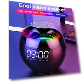 Bluetooth Speaker Night Light Alarm Clock — Alarm, Daily necessities-V