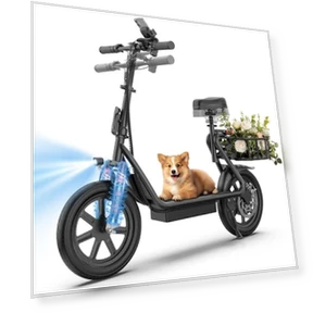 Electric Scooter with Seat — Electric Self-Balancing Scooters, WERHY