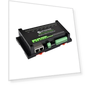 Industrial Dual Ethernet Ports 8-ch Relay Module — IO Modules, Waveshare