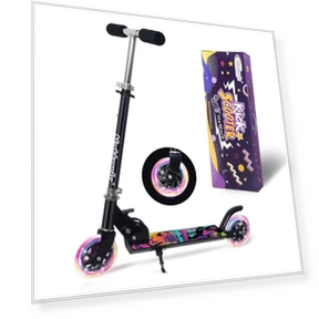 Kids Kick Scooter with Light-up Wheels — Push Scooters, Nattork