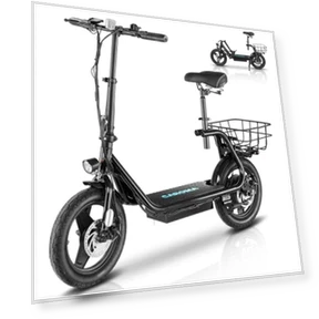 Peak 1200W Electric Scooter with Seat — Push Scooters, Caroma