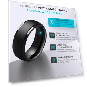 Silicone Wedding Rings — Wedding Bands, ThunderFit