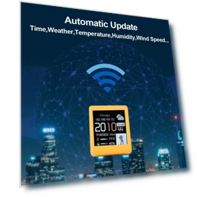 Smart Weather Station Desk Clock — Clocks, Daily necessities-V