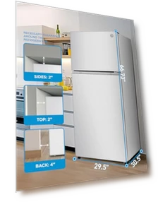 Top Mount Refrigerator with Ice Maker — Cooling Solutions, Commercial Cool