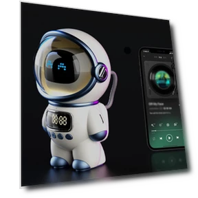 Wireless Stereo Alarm Clock — Alarm, Daily necessities-V