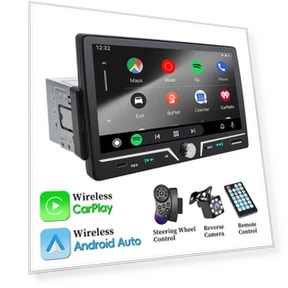 Car Radio with Wireless/Wired Carplay Android Auto — Car Installation Essentials, JOHO - CarGear