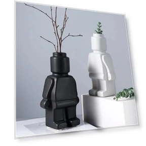 Ceramic Robot Vase — Vases, TOP-MALL-001