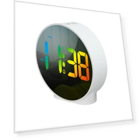 Colorful Mini Digital Alarm Clock with Weekday Display — Alarms & Clocks, TOP-MALL-001