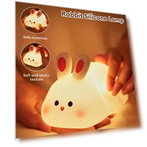 Cute Rabbit Silicone Night Light — Night Lights, TOP-MALL-001