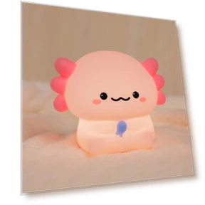LED Night Light in Pink Axolotl Shape — Night Lights, TOP-MALL-001