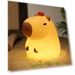 LED Silicone Capybara Night Light — Night Lights, TOP-MALL-001